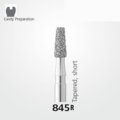 Meisinger Synthetic Diamond Bur 845R Tapered — Pack of 5