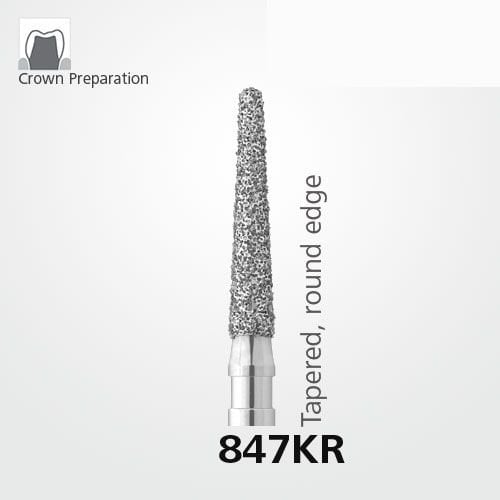Meisinger 847KR Synthetic Diamond Bur Pack of 5 – Tapered