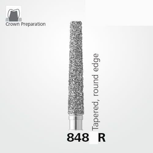 Meisinger 848R Synthetic Diamond Bur Pack of 5 – Tapered
