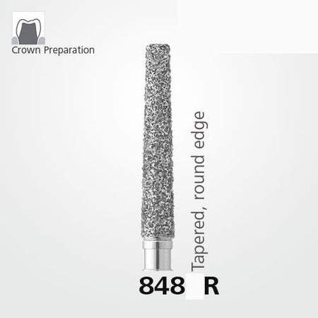 Meisinger 848R Synthetic Diamond Bur Pack of 5 – Tapered