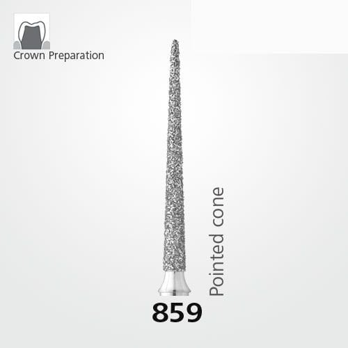 Meisinger 859 Synthetic Diamond Bur Pack of 5 – Needle
