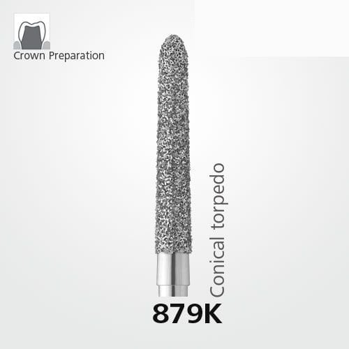 Meisinger 879 Diamond Tapered Chamfer Bur — Pack of 2