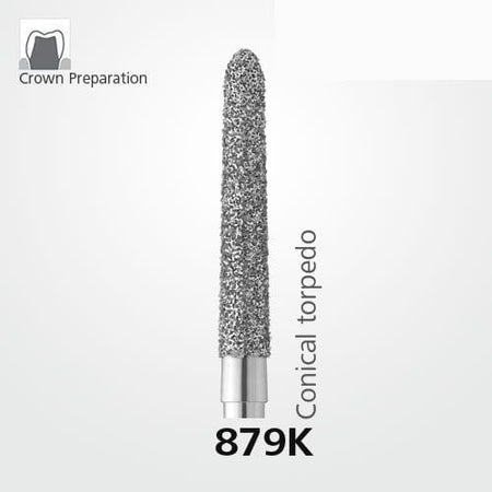 Meisinger 879 Diamond Tapered Chamfer Bur — Pack of 2
