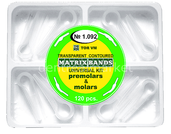 Tor Vm Transparent Contoured Matrices — Pack of 120