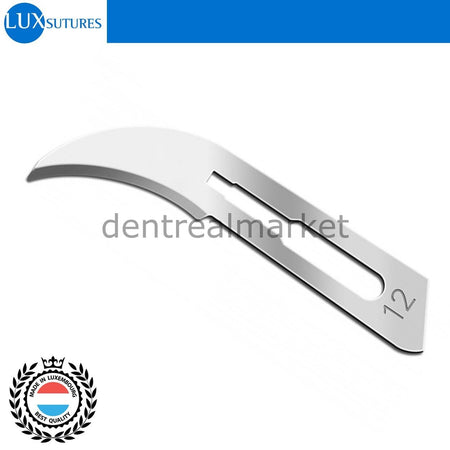 Lux Sutures Sterile Surgical Scalpel Blade No. 12