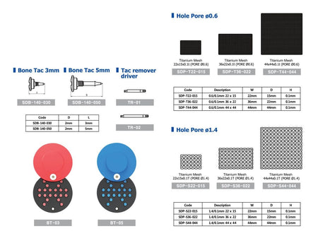 Surgident SD-Mesh-Tac Membrane Fixation Set