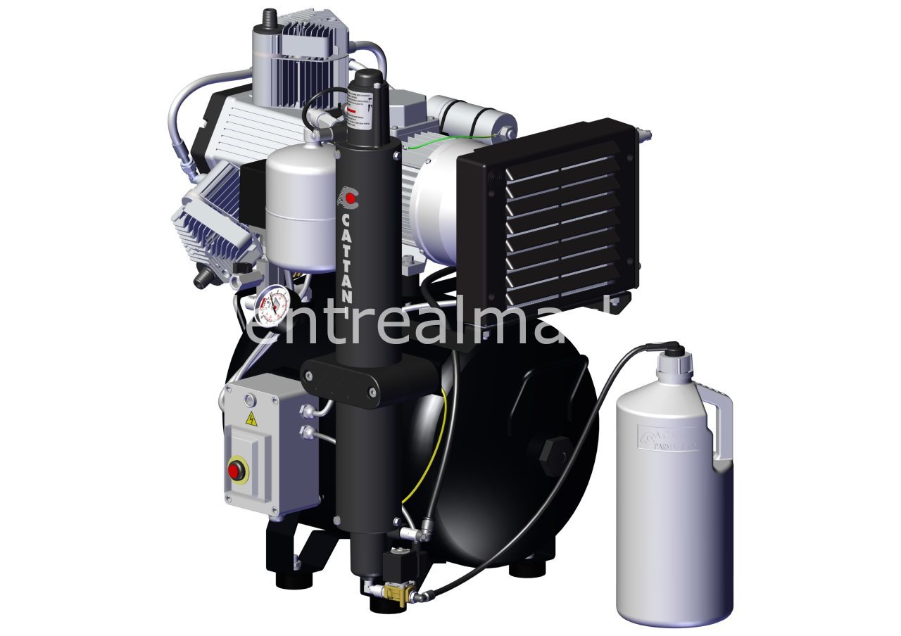 Cattani AC 300 Dryer Compressor — 3-Cylinder