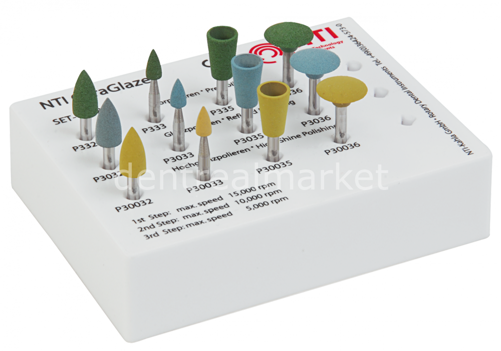 NTI Ceraglaze Zirconia Polishing Rubber Set