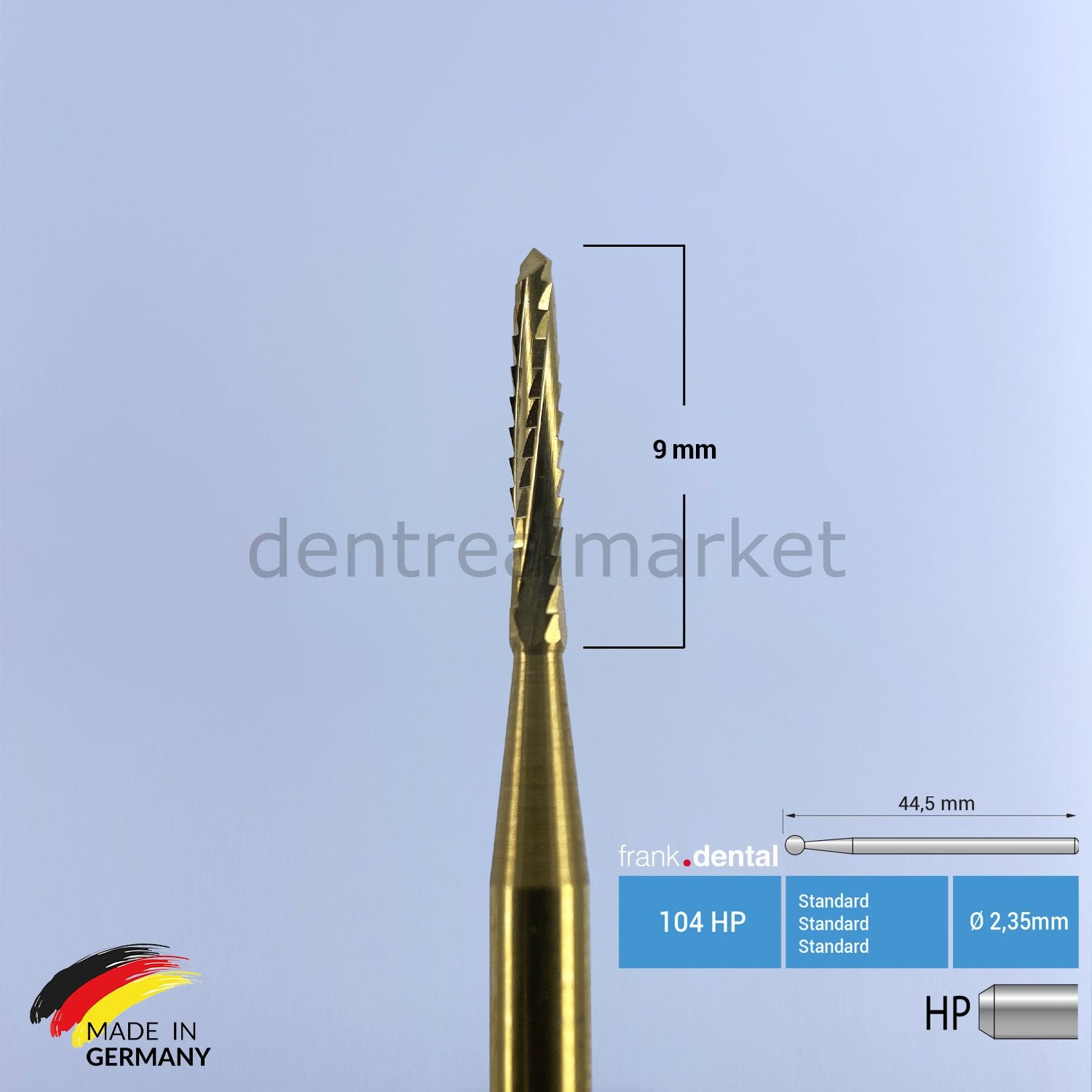 Frank Dental Titanium Carbide Lindemann Surgical Bur 162 HP