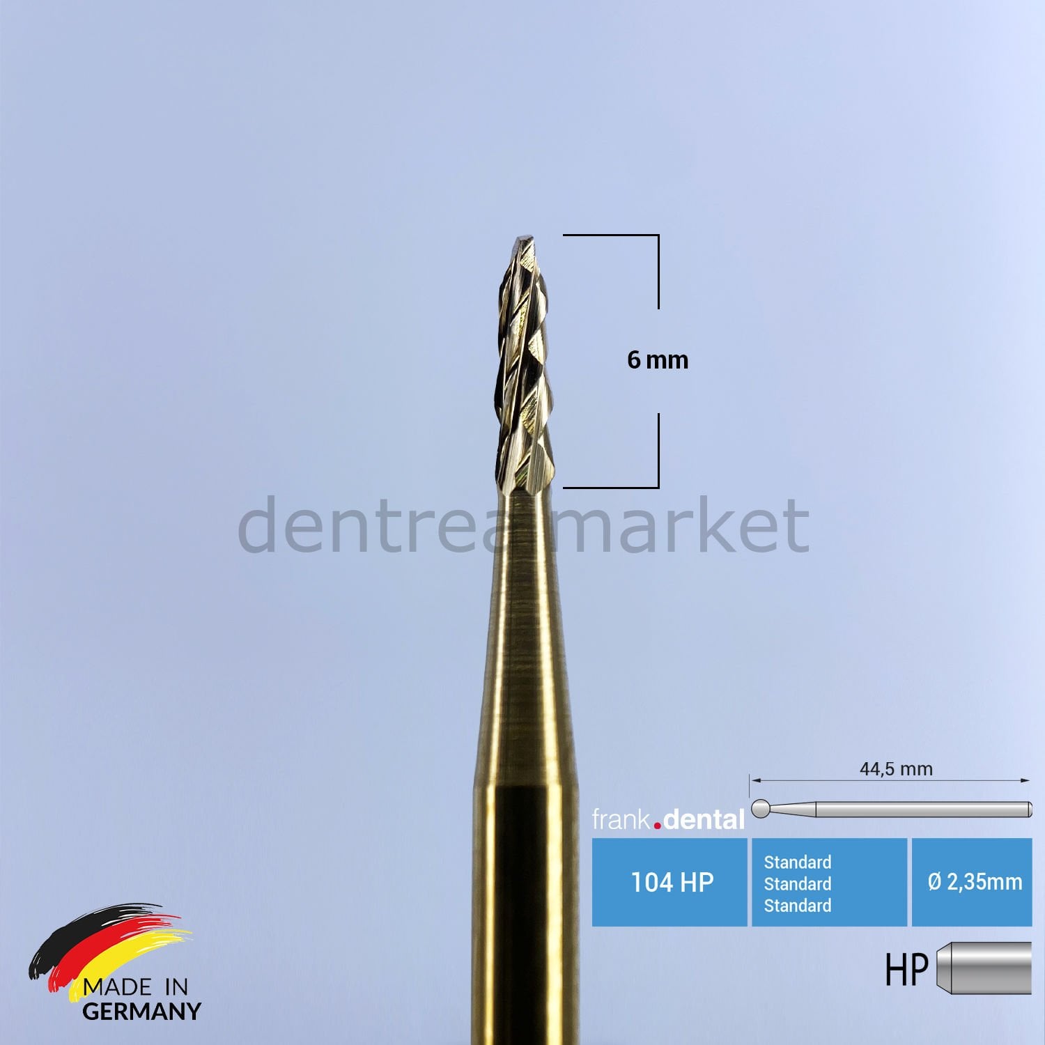 Frank Dental Carbide Surgical Bur 163A HP — Bone Cutting / Root Separation