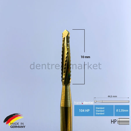 Frank Dental Titanium Carbide Lindemann Surgical Bur - 166 HP