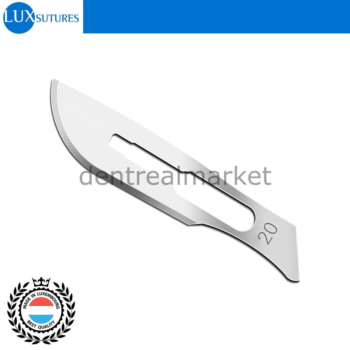 Lux Sutures Sterile Surgical Scalpel Blade No. 20