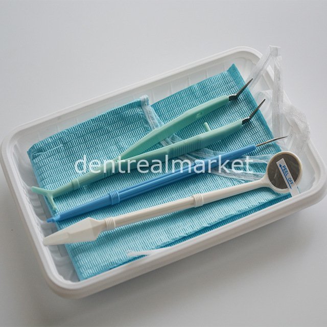 Ocean Disposable Mirror Probe Cotton Pliers Kit — 10 Sets