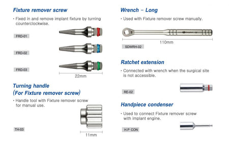 Surgident Fixture and Screw Implant Removal Set