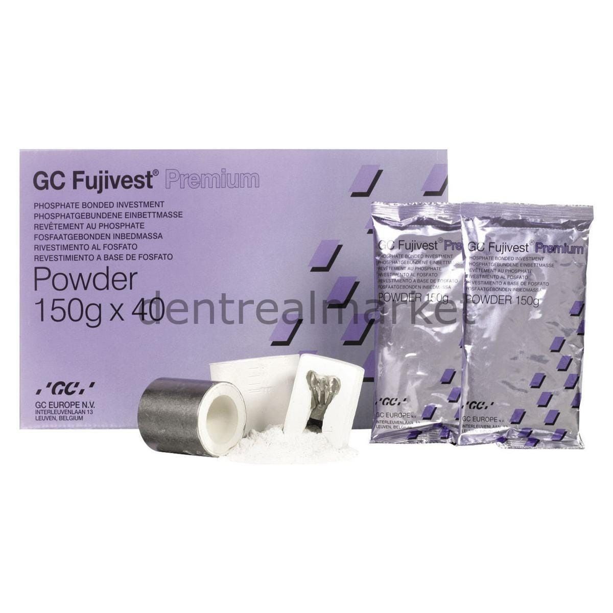 Gc Dental Fujivest Premium Investment Powder and Liquid Kit