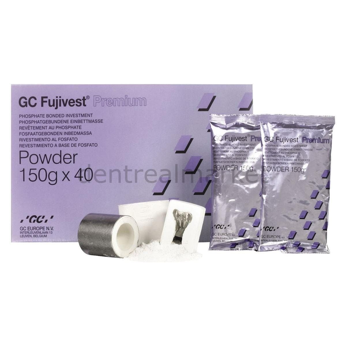 GC Dental Fujivest Premium Investment Powder 6 kg (40×150 g)