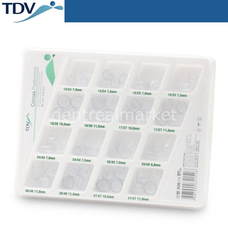 TDV Dental Transparent Strip Crown Pediatric Assortment Pack of 64
