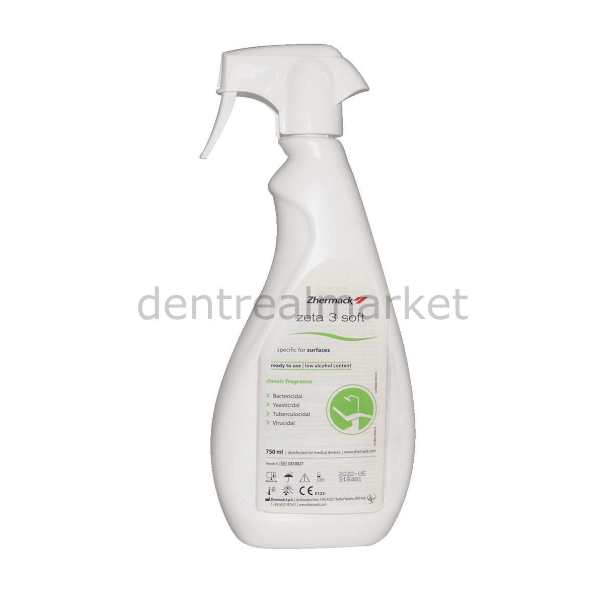 Zhermack Zeta 3 Soft Surface Disinfectant — 750 ml