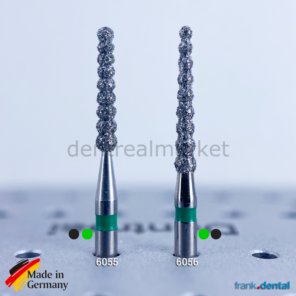 Frank Dental Natural Diamond Bur - Spiral - Turbine 6056 - Pack of 5