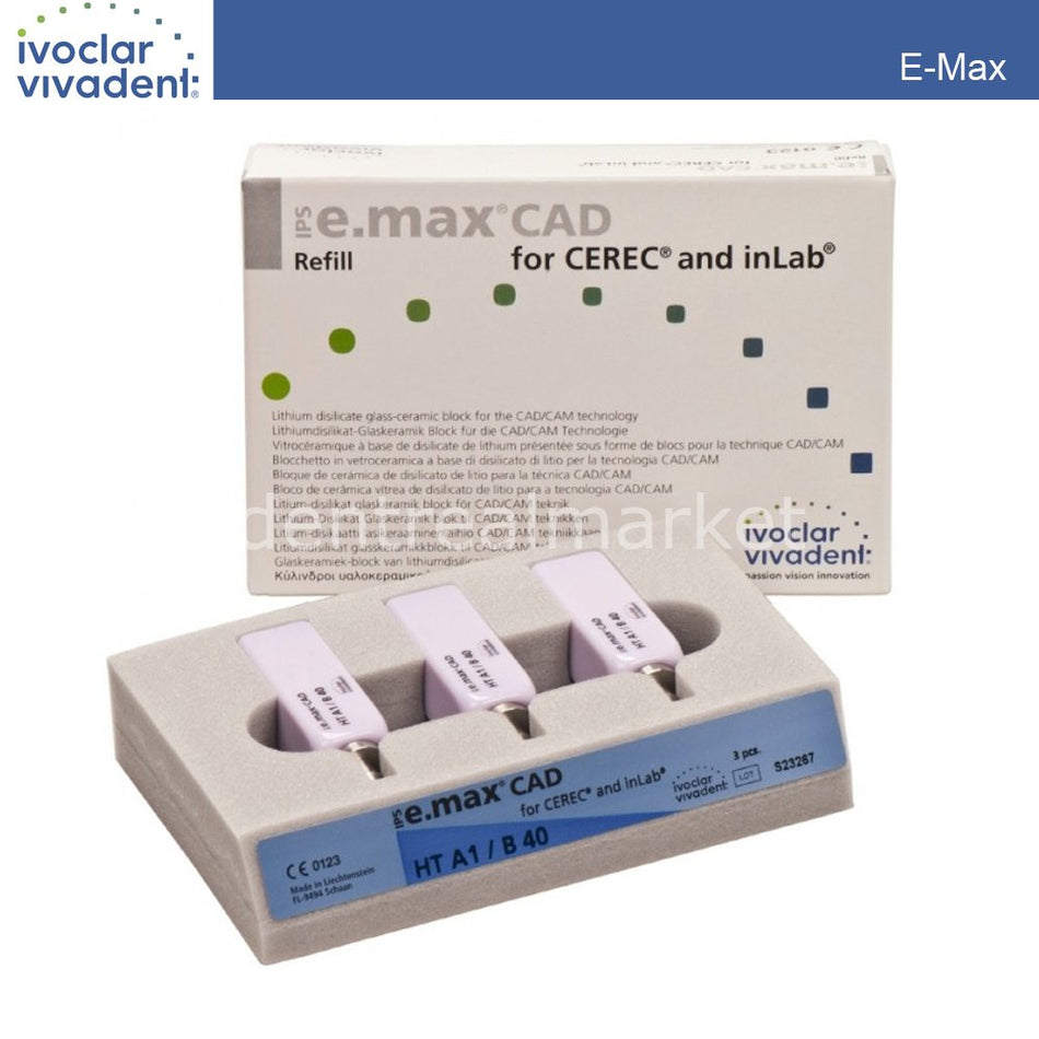 Ivoclar Vivadent IPS e.max CAD for CEREC and inLab Block HT B40 L