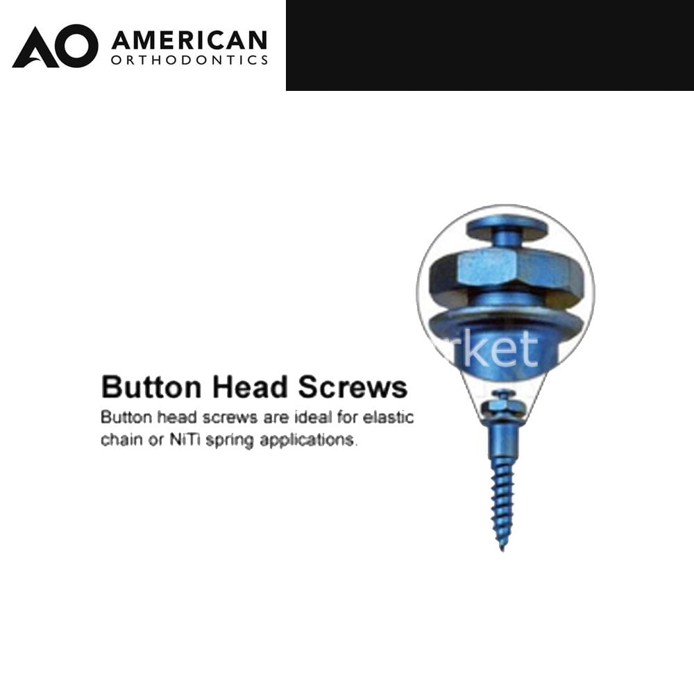 American Orthodontics Aarhus Button Head Screw