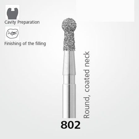 Meisinger 802 Synthetic Diamond Bur - Pack of 5