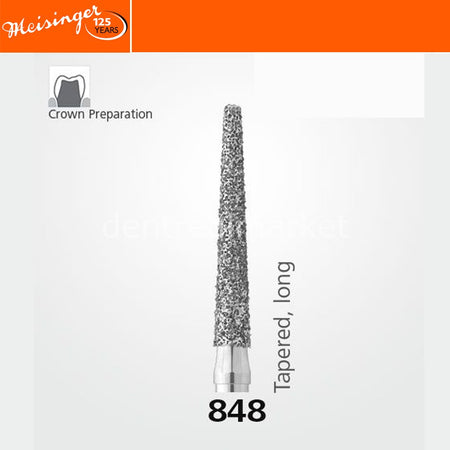 Meisinger 848 Synthetic Diamond Bur Pack of 5 – Tapered