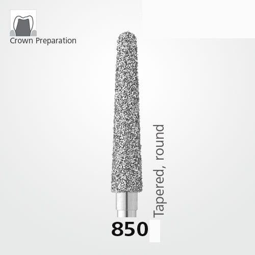 Meisinger 850 Synthetic Diamond Bur Pack of 5 – Tapered