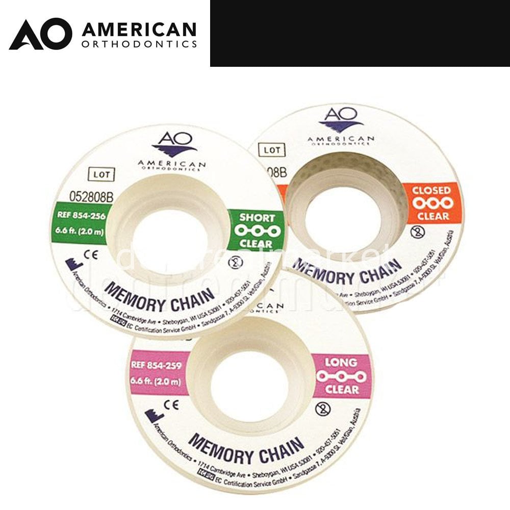 American Orthodontics Plastic Memory Chain — 2 m