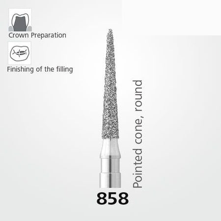Meisinger 858 Synthetic Diamond Bur Pack of 5 – Needle