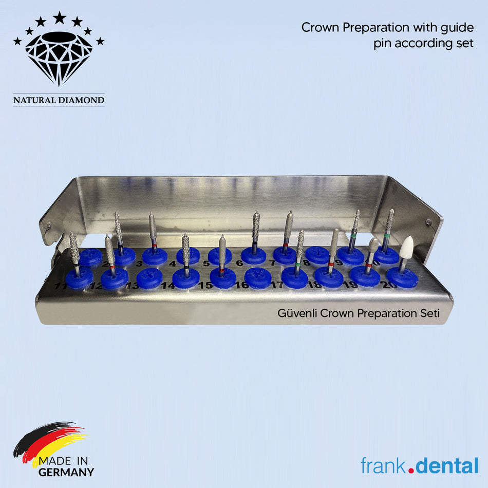 Secure Crown Preparation Set - Dental Natural Diamond Bur