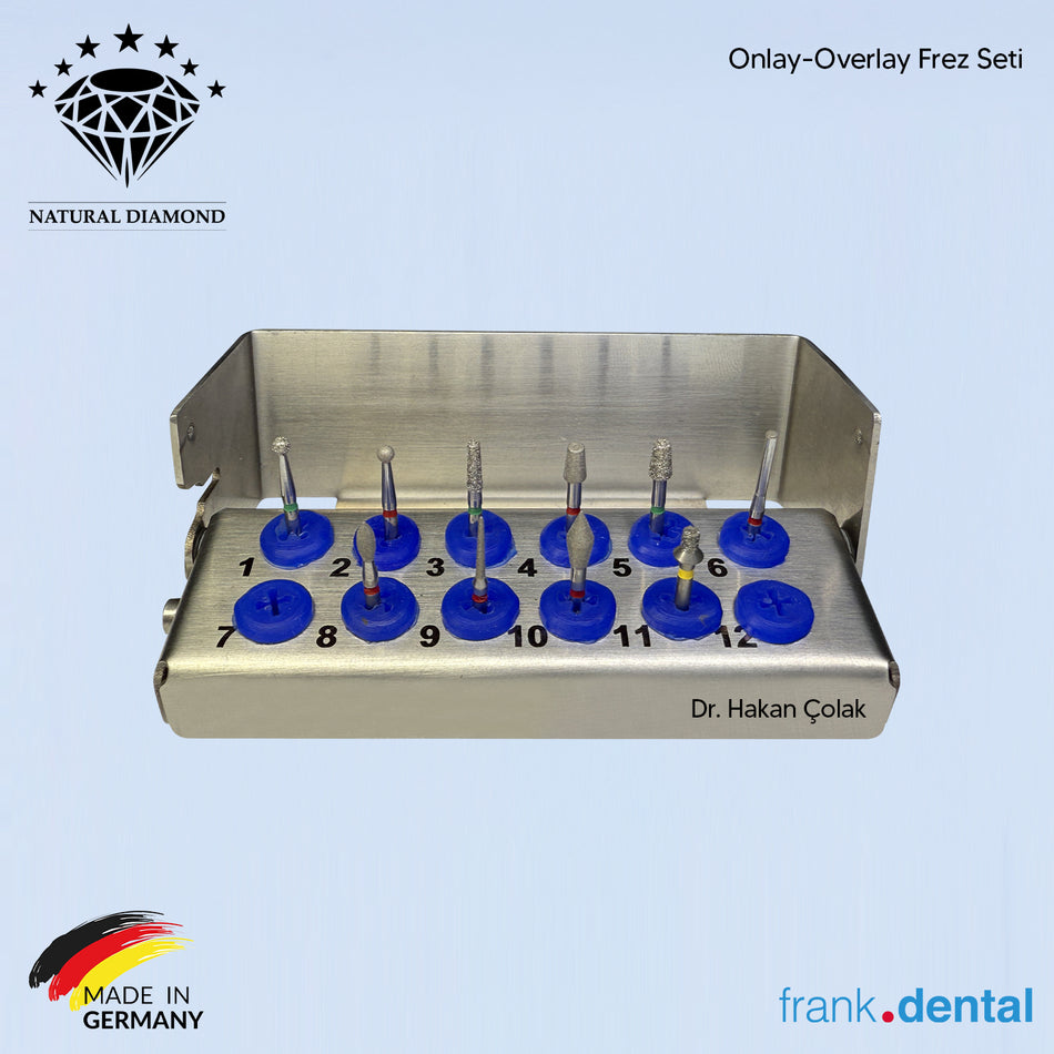 Dr. Hakan Çolak Onlay-Overlay Bur Set - Sental Natural Diamond Bur
