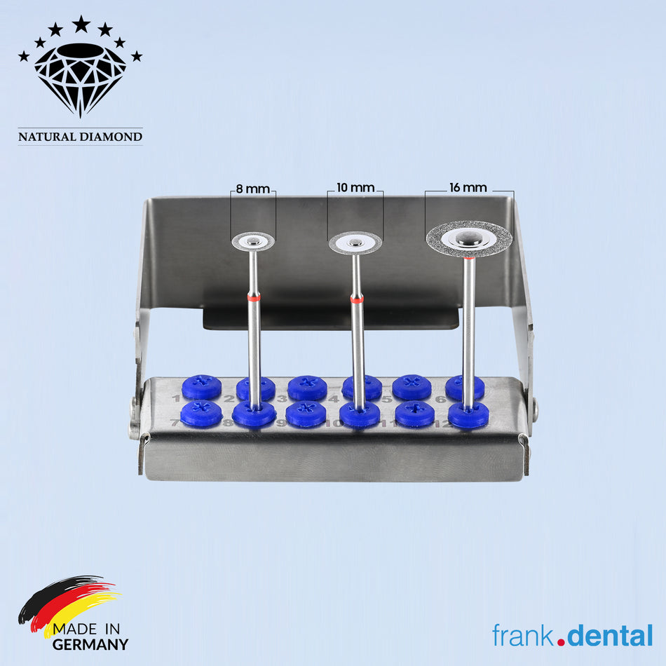 Ensemble de séparation chirurgical recouvert de diamant - Disque de coupe diamanté