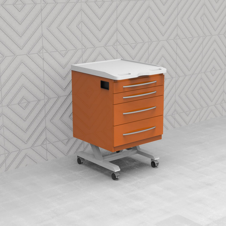 Mobile Clinic Cabinet - Corian Countertop MB05