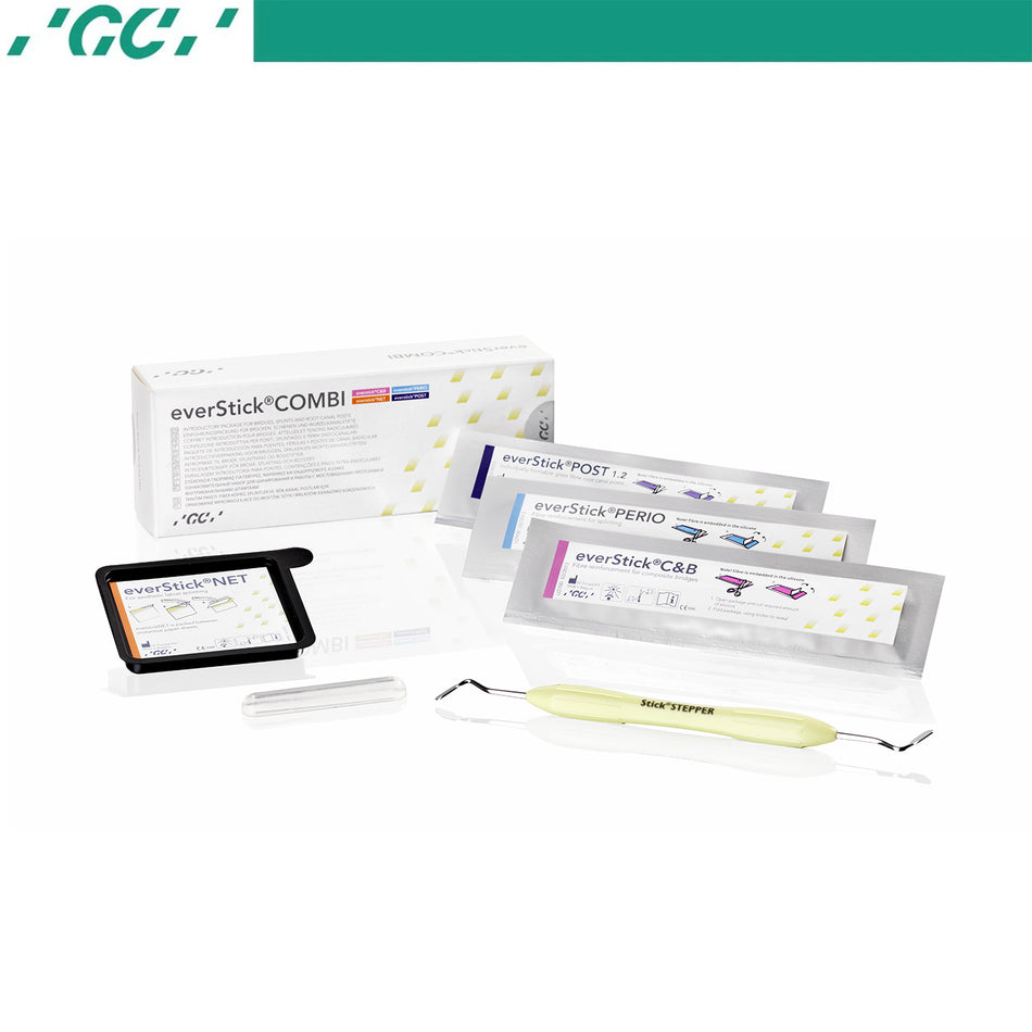 Kit combiné EverStick - Renfort en fibre pour poteaux, parodontes, C&amp;B