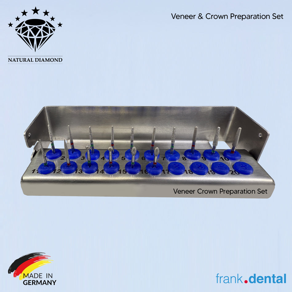 Veneer & Crown Preparation Set - Dental Natural Diamond Bur