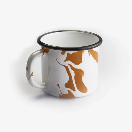Kapka - A Little Color Mug - Enamel Vintage Look Washable Mug / Kapka