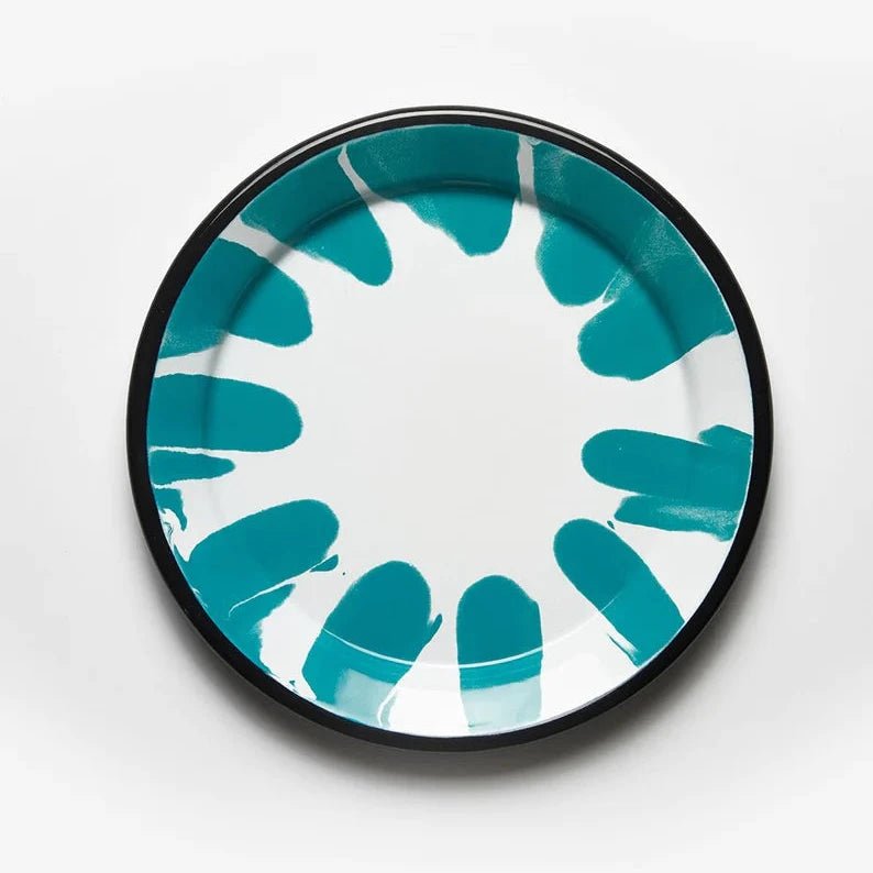 Kapka - A Little Color Plate - Enamel Vintage Look Washable Plate / Kapka