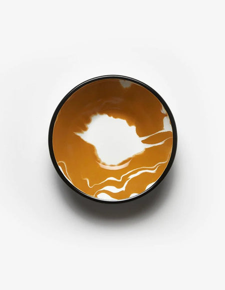 Kapka - A Little Color Soup Bowl - Enamel Vintage Look Washable Soup Bowl / Kapka