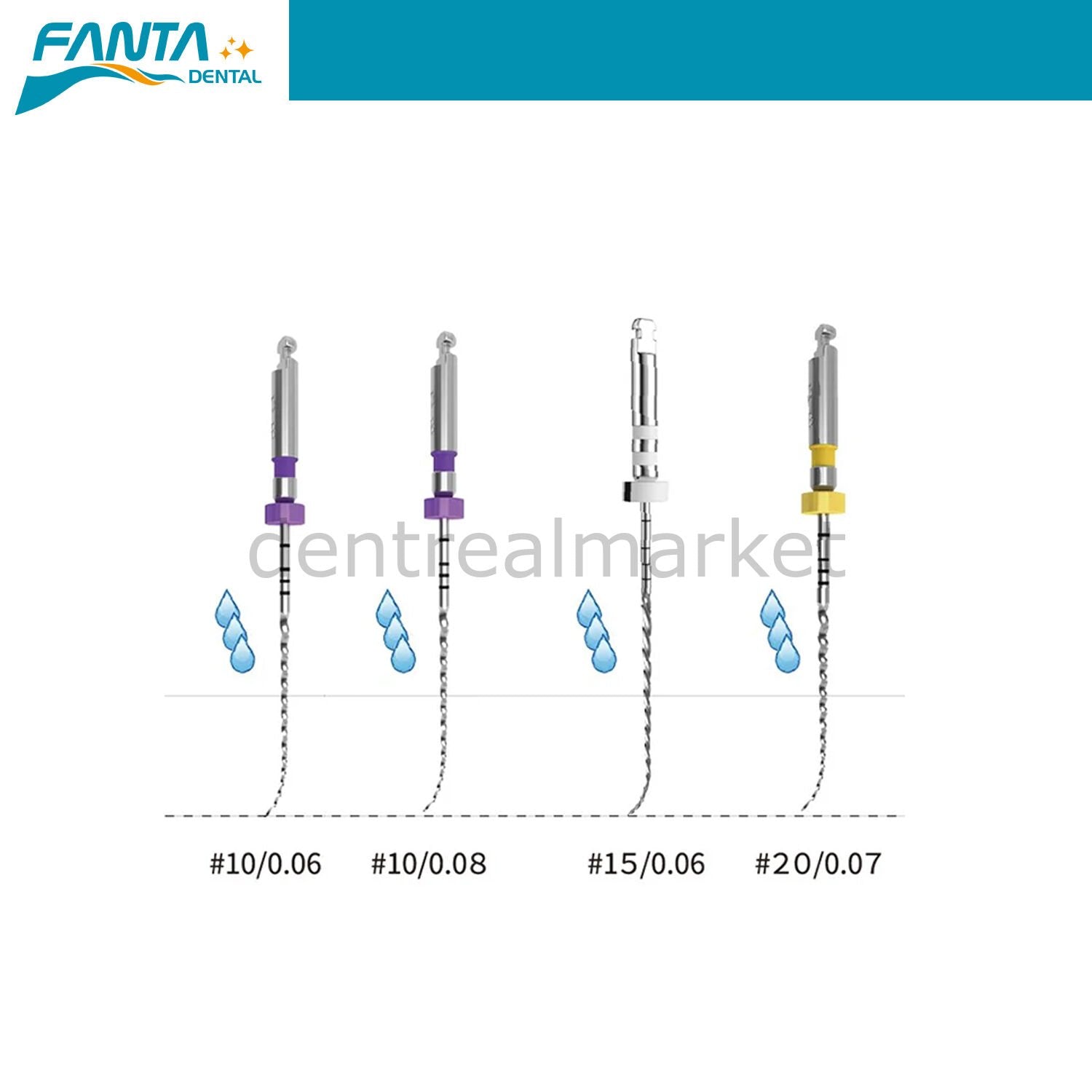 Fanta Dental AF CL Ledge System — 4-Piece Assortment Files
