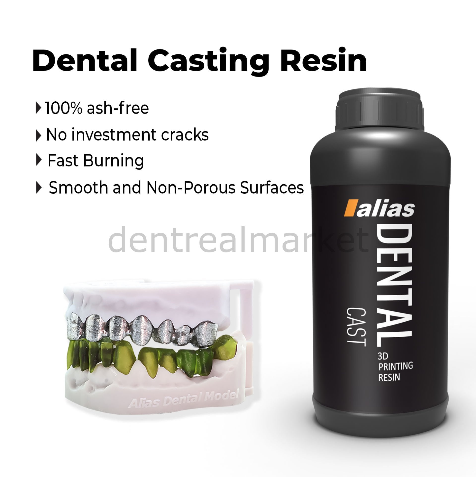 Alias Cast Professional Casting Resin for 3D Printer — 1000 g