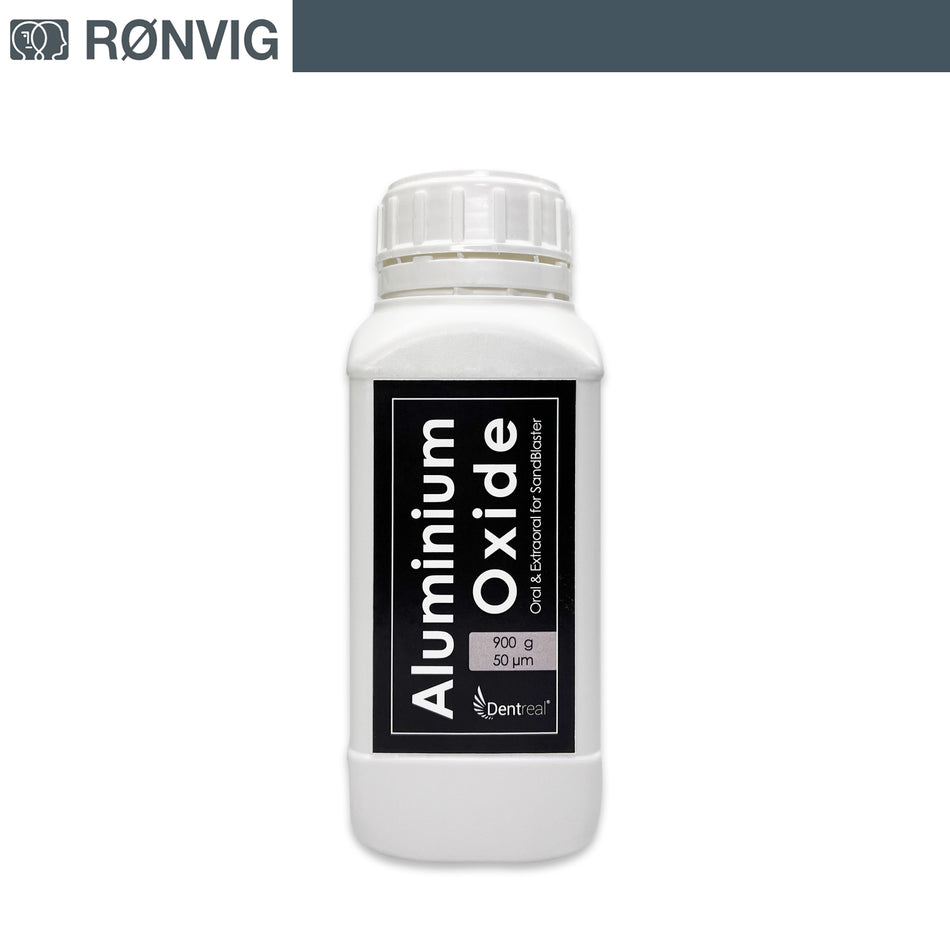Dentales Schleifpulver aus Aluminiumoxid – zum Sandstrahlen, 50 Mikron – 900 g 
