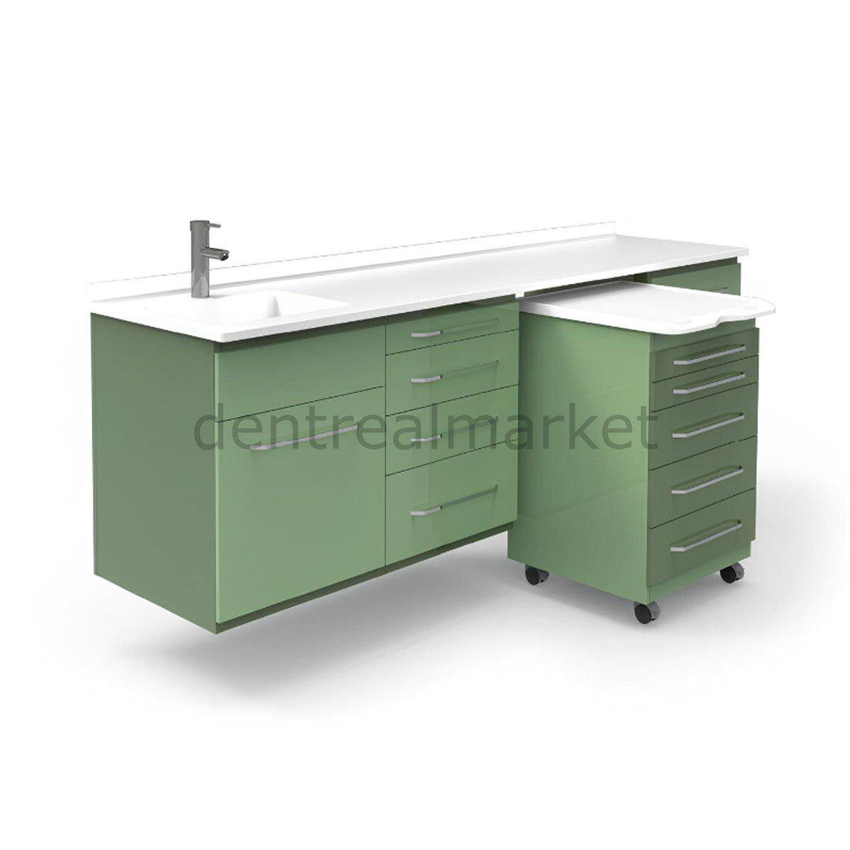 Grup Dental Wall-Mounted Clinic Bench - Laminate Top AN05