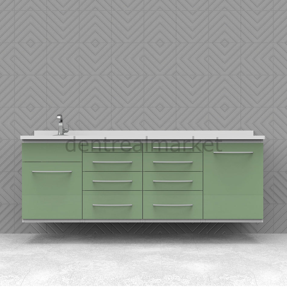 Grup Dental Wall-Mounted Clinic Workbench - Laminate Top AN06
