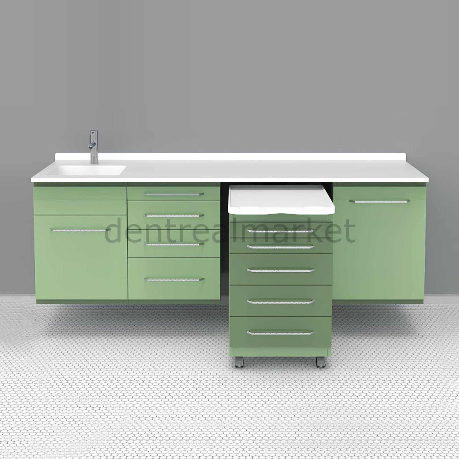 Grup Dental Wall-Mounted Clinic Bench - Laminate Top AN05