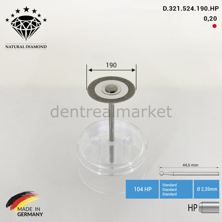 Frank Dental Ortho Diamond Disc 514.190 HP Interproximal