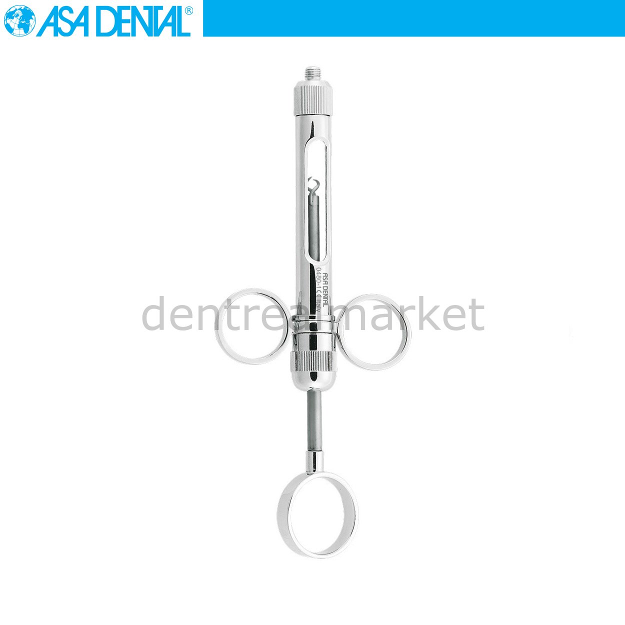 Asa Dental Carpule Syringe Ring Handle Manual Aspiration