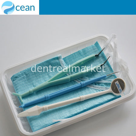 Ocean Disposable Mirror Probe Cotton Pliers Kit — 10 Sets