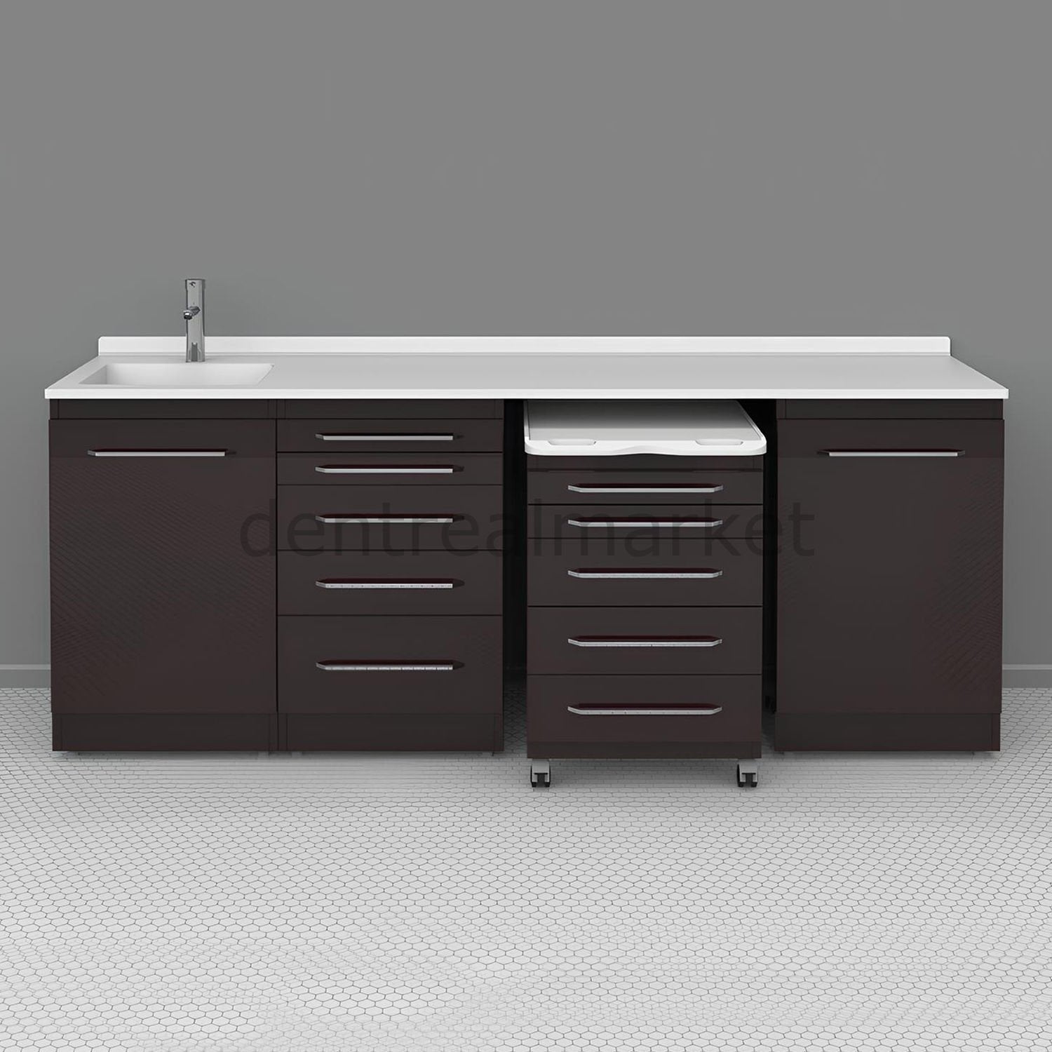 Grup Dental Mobile Cabin Clinic Bench - Laminate Top AZ01