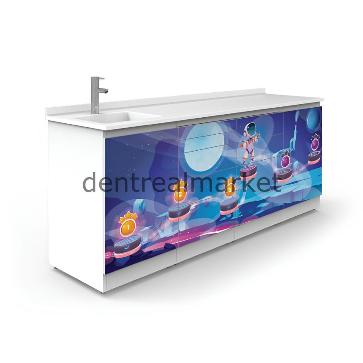 Grup Dental Custom-Design Clinic Workbench - Corian Top AZ05